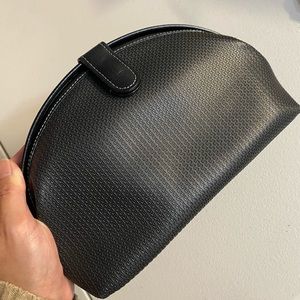 Vintage Charles Jourdan Black Leather Clutch